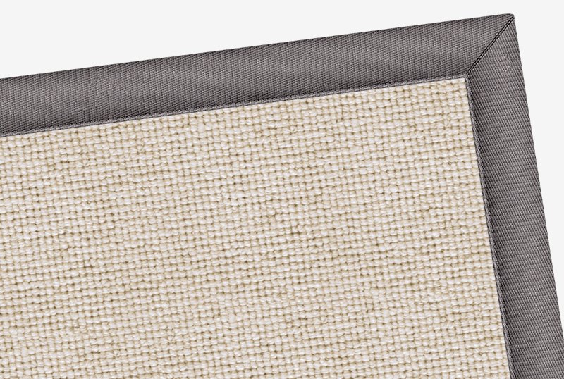 Wool Milkshake Coconut (1738) with Linen Borders Seal (2005) 