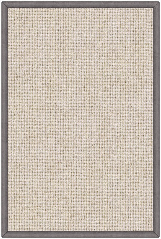 Wool Milkshake Coconut (1738) with Linen Borders Seal (2005) 