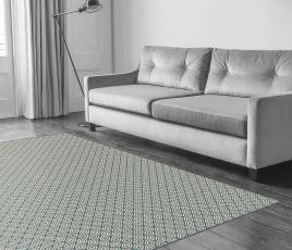 Quirky Geo Duck Egg Carpet 7130 in Living Room thumb