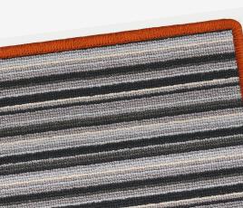 Pippa Striped Wool Rug rug corner thumb