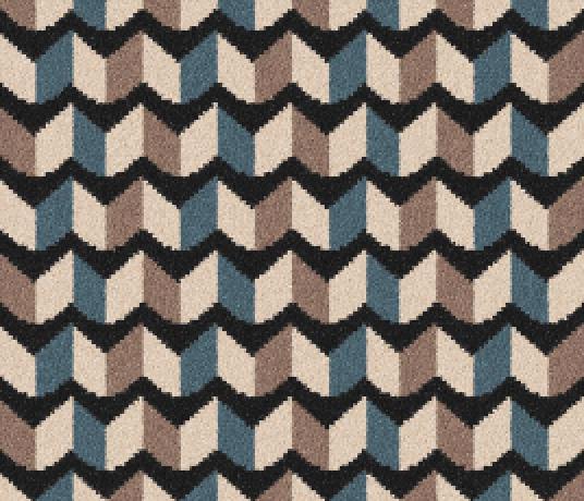 Quirky Margo Selby Ribbon Black Carpet 7218 Swatch