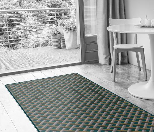 Quirky Ben Pentreath Lattice Fletcher Carpet 7234 in Living Room (Make Me A Rug)