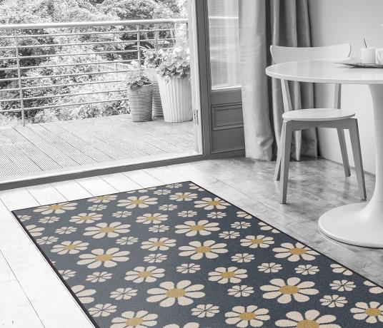 Quirky Bloom Pizzelle Carpet 7171 in Living Room (Make Me A Rug)