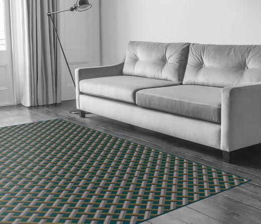 Quirky Ben Pentreath Lattice Fletcher Carpet 7234 in Living Room
