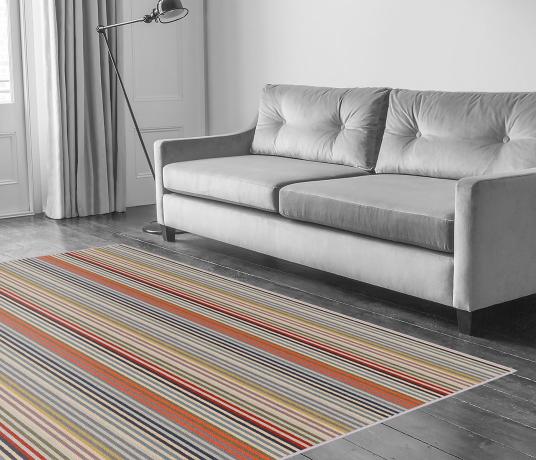 Margo Selby Stripe Frolic Westbrook Carpet 1921 in Living Room