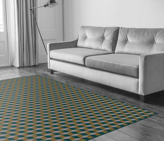 Quirky Ben Pentreath Cube Soane Carpet 7244 in Living Room