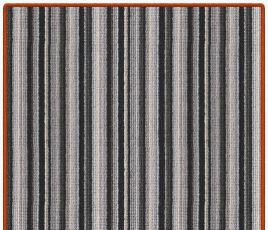 Pippa Striped Wool Rug from above thumb