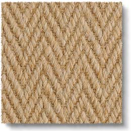 Wool Herringbone Zig Zag Natural Carpet 4677