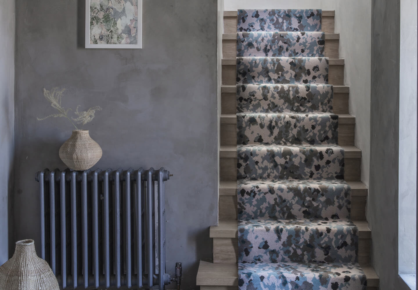 Quirky Camo British Patterned Carpet Runner Rug designed by Ella Doran